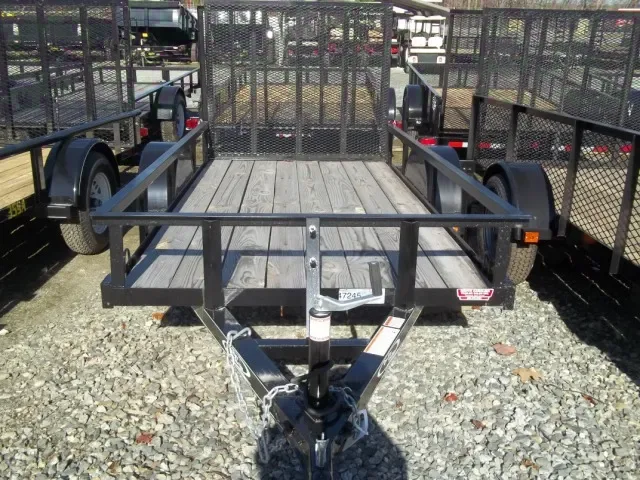 10FT BLACK BUMPER PULL SA UTILITY TRAILER