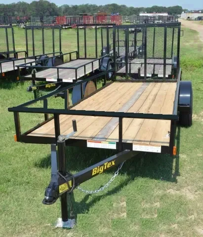 12ft Single 3500lb Axle Utility Trailer w/Stake Pockets