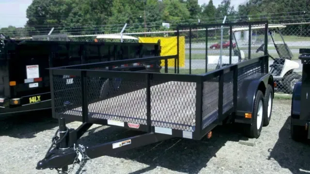 12ft TA UTILITY TRAILER W/EXPANDED METAL RAMP GATE