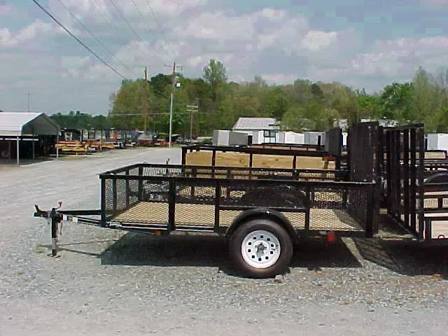 Black 12ft Utility Trailer W/Gate
