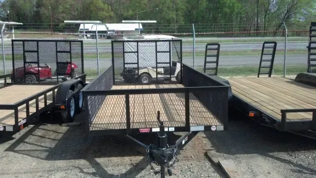 14FT UTILITY TRAILER W/EXPANDED METAL SIDES
