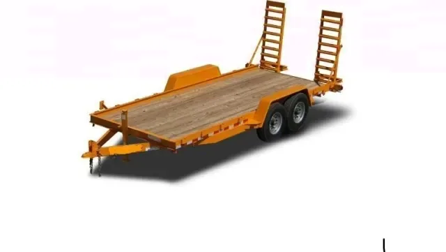 18 ft Skid Steer Equipment Trailer