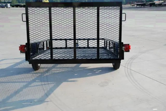 Mesh Utility Trailer Black 8ft