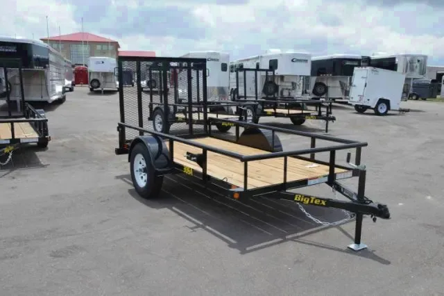 10ft  Single Axle Trailer with Rear Ramp Gate-3500lb Axle
