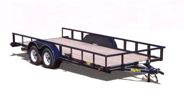 16ft Tandem 3500lb Axle Utility Trailer W/Stake Pockets