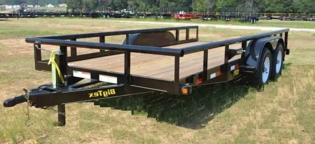 18ft Heavy Duty Utility Trailer Wood Deck