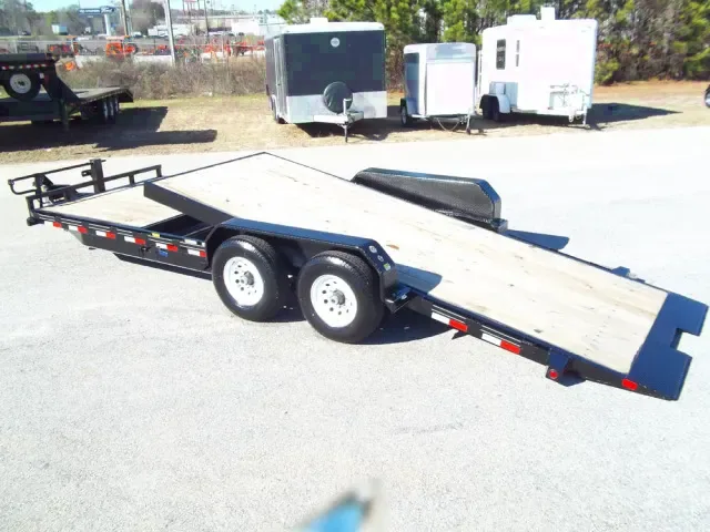 22ft Tilt Equipment Trailer with 2-3500lb Axles with Stationary Platform