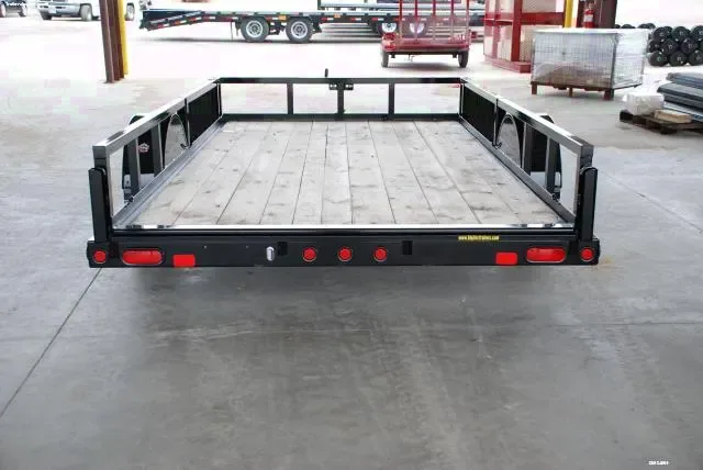 12ft SA Utility Trailer-Black Wood Deck