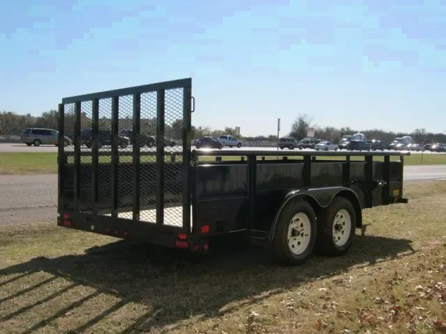 14ft Wood Deck Bumper Pull Utility Trailer