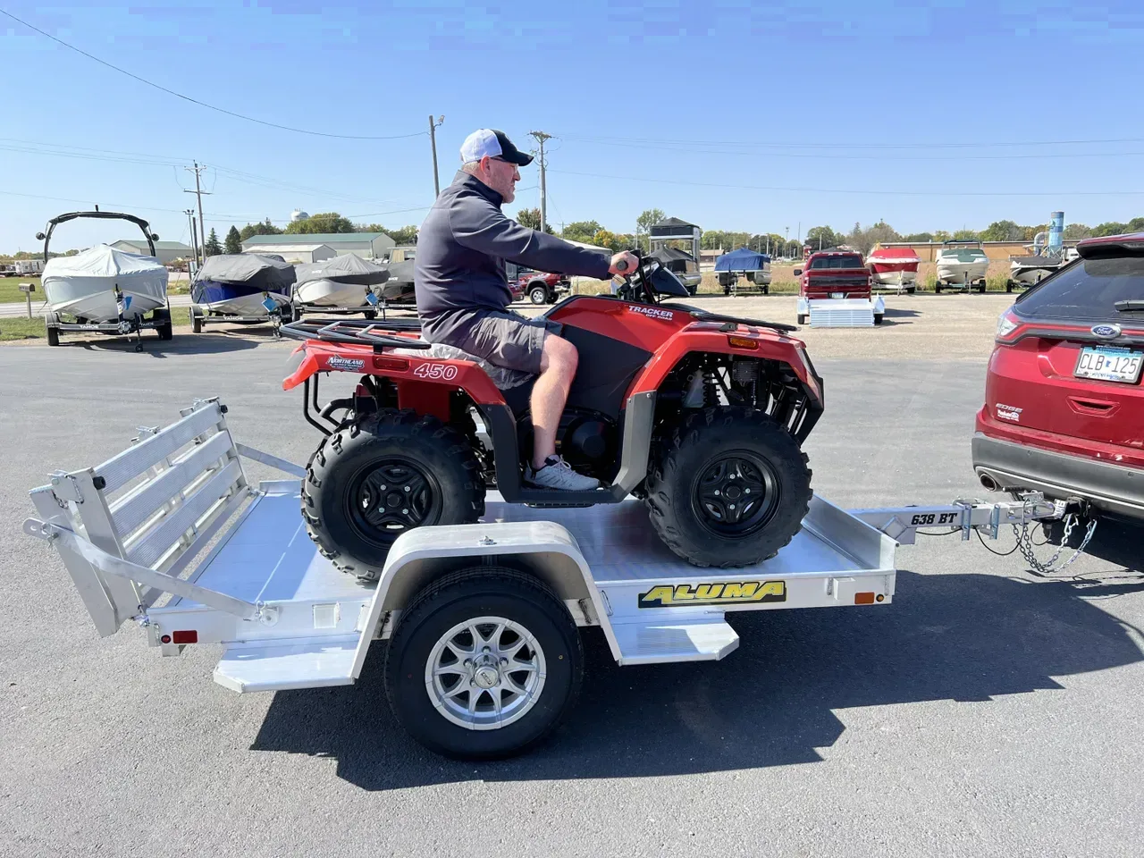 2027 Aluma 5'3" x 8 LW Utility Trailer w/ Bi-Fold Gate