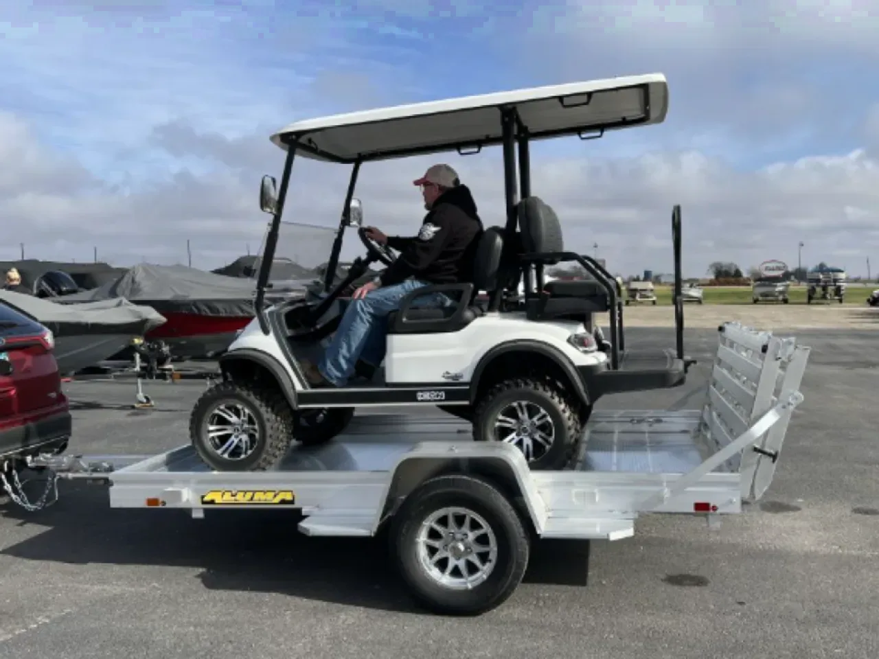 2027 Aluma 5'8 x 10 HD Utility Trailer w/ Bi-Fold Gate