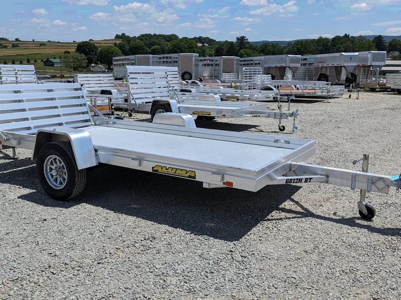2026 Aluma 5'8 x 12 HD Utility Trailer w/ Bi-Fold Gate