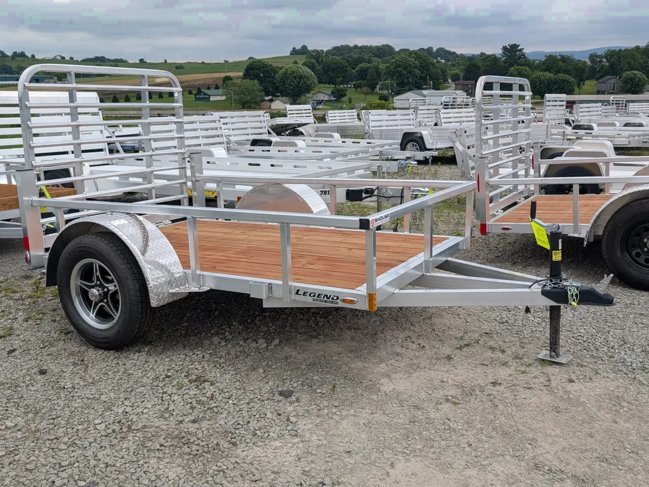 2026 Legend 5x8 Open Deluxe Aluminum Utility Trailer w/ Aluminum Wheels