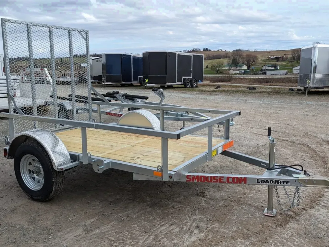 2027 Load Rite 5x8 ALL GALVANIZED Utility w/ Spring Assist Gate