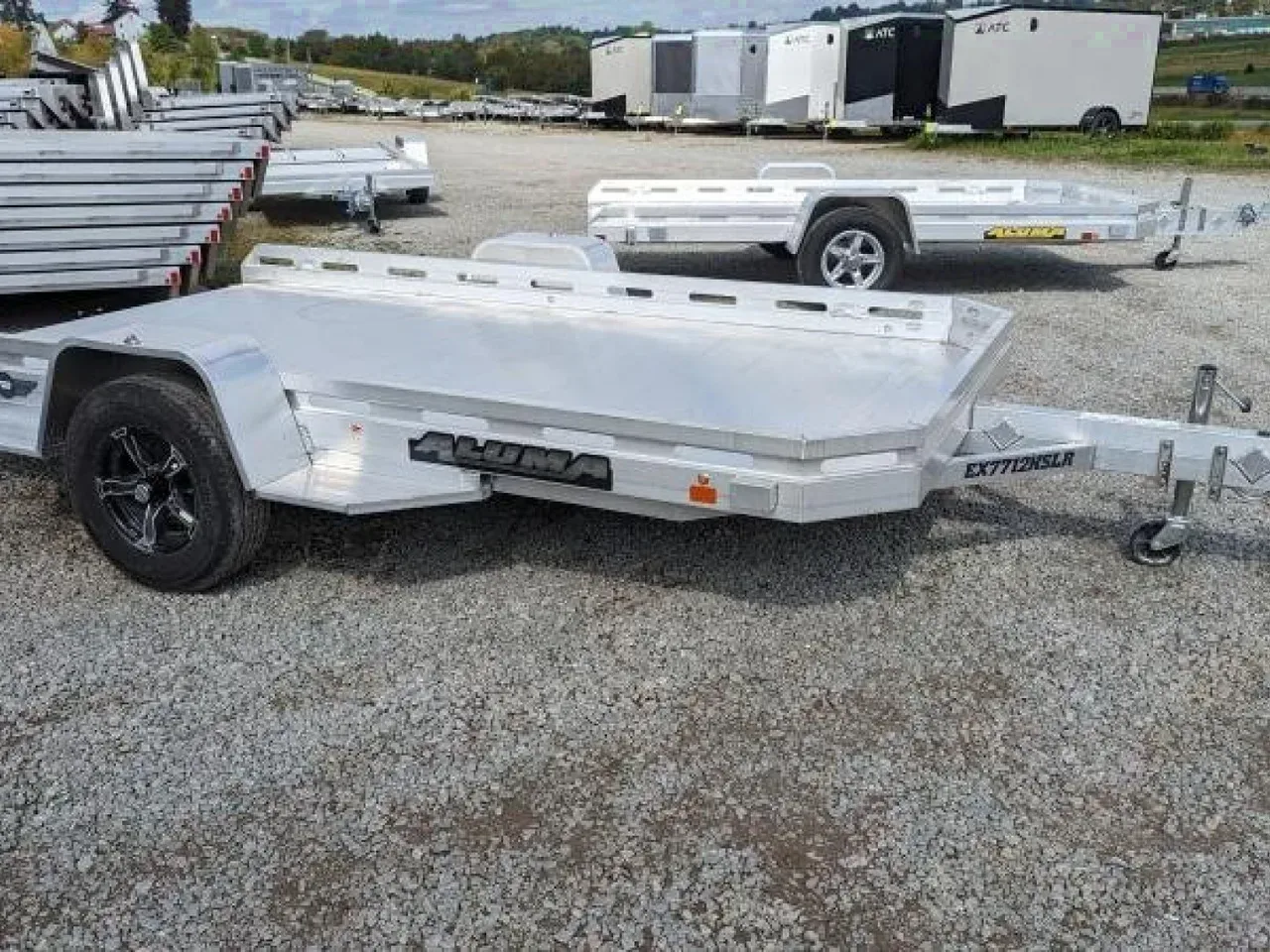 2026 Aluma 6'5" x 12 HD Executive Series Utility w/ Slide Out Ramp