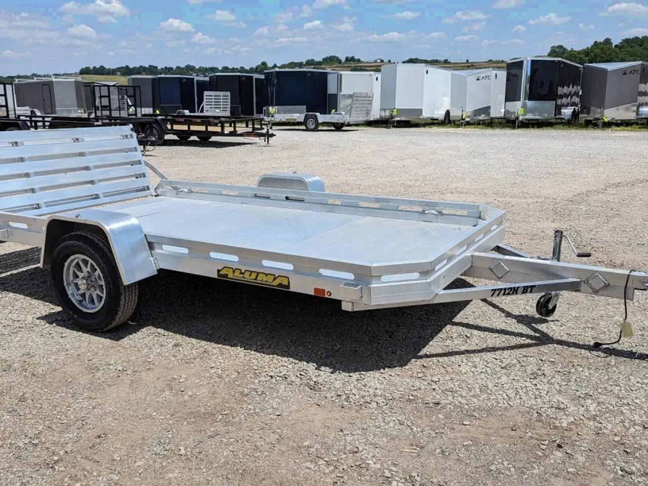 2027 Aluma 6'5" x 12 HD Utility Trailer w/ Bi-Fold Gate