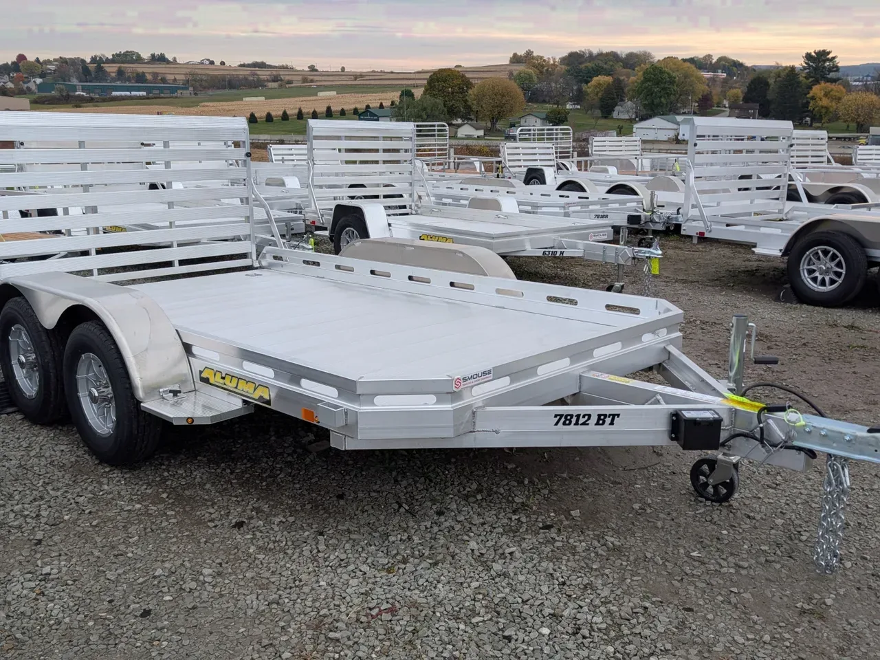 2026 Aluma 6'6 x 12' Tandem Utility Trailer w/ 4' Gate