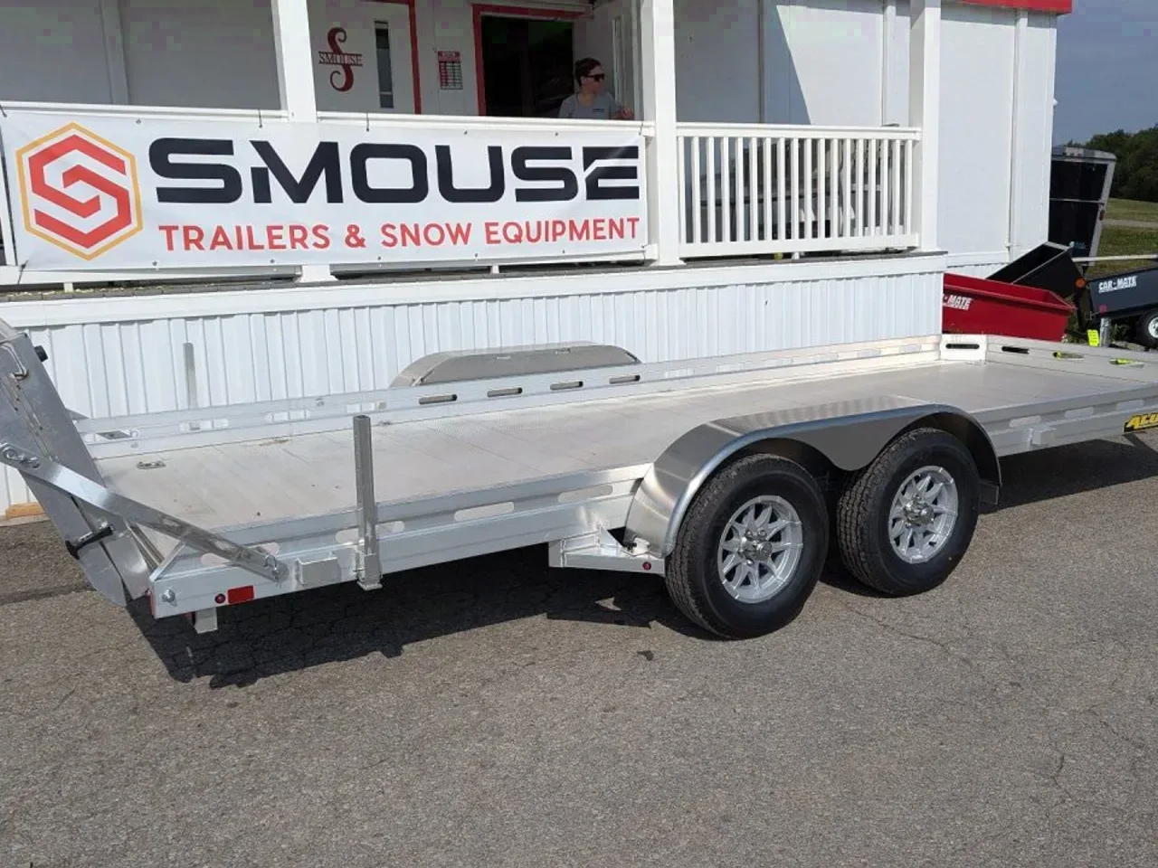 2027 Aluma 6'6" x 16' Tandem Axle Utility Trailer w/ Bi-Fold Gate
