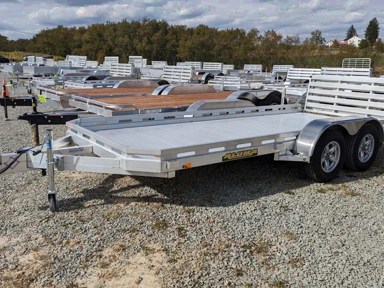 2027 Aluma 6'6" x 18 Utility Trailer w/ Bi-Fold Gate