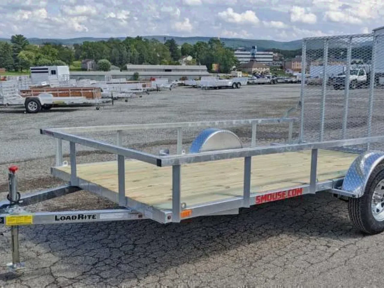2026 Load Rite 6'8" x 12 ALL GALVANIZED Utility w/ Spring Assist Gate
