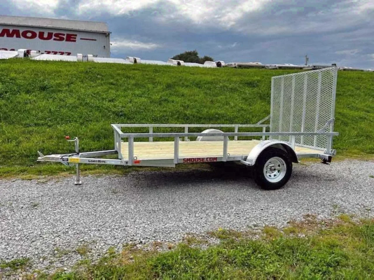2027 Load Rite 6'8" x 12 ALL GALVANIZED Utility w/ Spring Assist Gate - 10" HIGH SIDES!