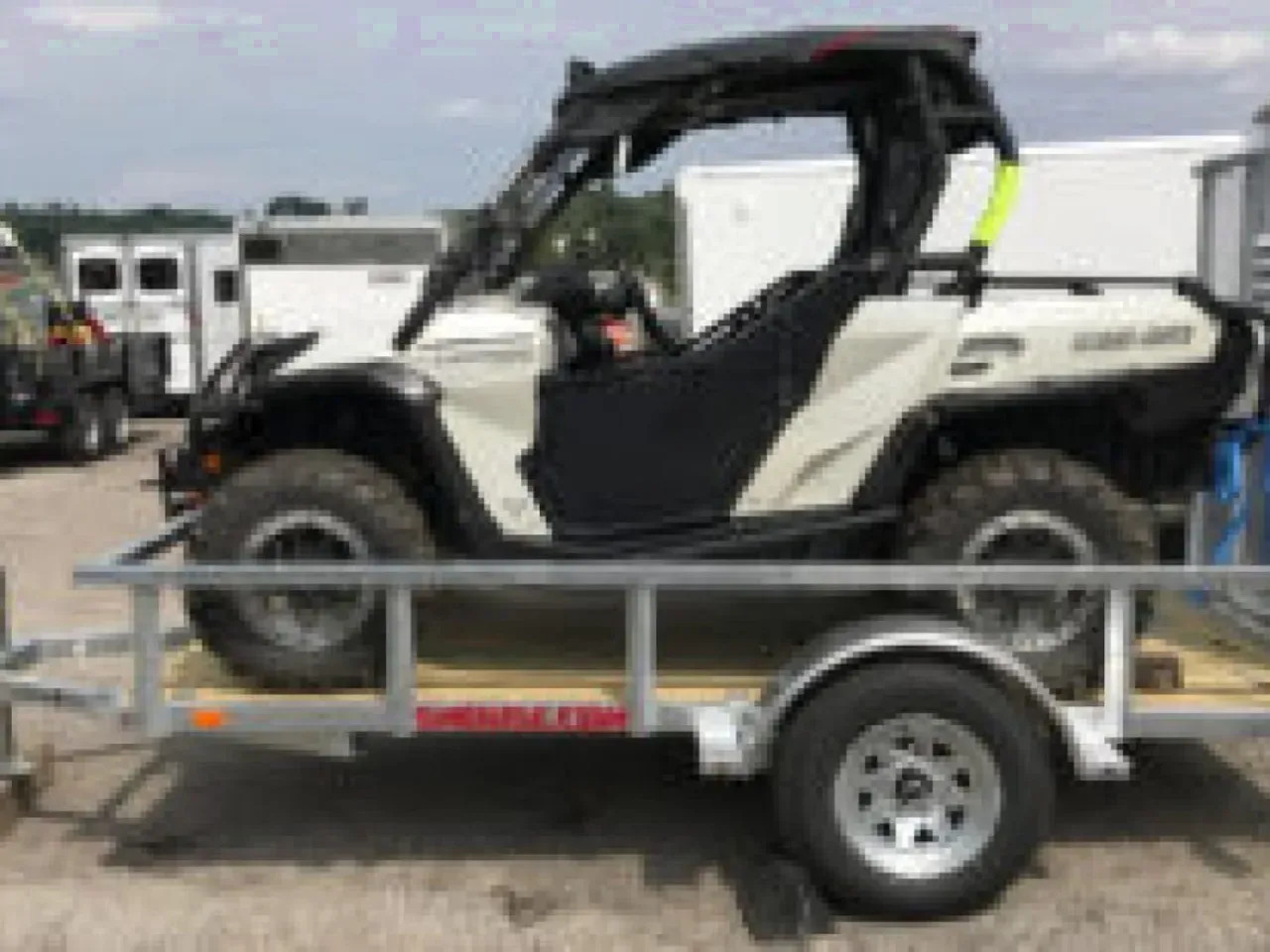 2027 Load Rite 6'8" x 12 ALL GALVANIZED Utility w/ Spring Assist Gate