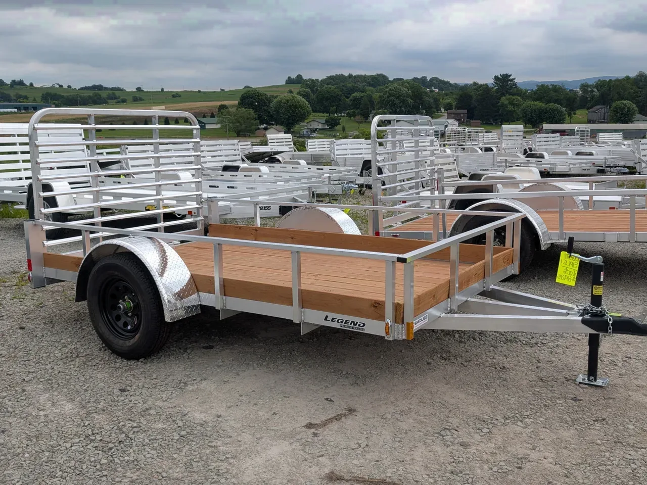 2026 Legend 6x10 Open Aluminum Low Side Trailer