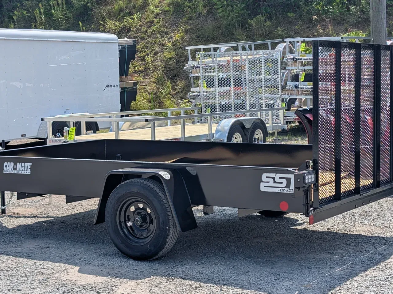 2026 Car Mate 6x12 Solid Sides Utility Trailer