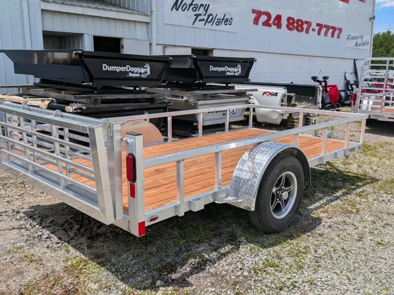 2027 Legend 6x12 Open Deluxe Aluminum Utility Trailer w/ Bi-Fold Gate