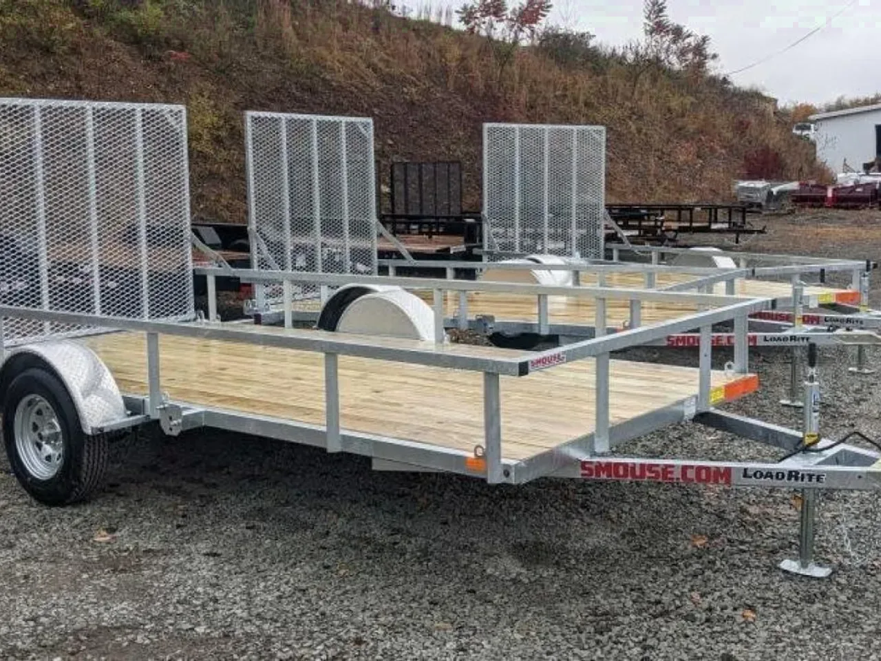 2027 Load Rite 6x14 ALL GALVANIZED Utility w/ Spring Assist Gate - 10" SIDES!