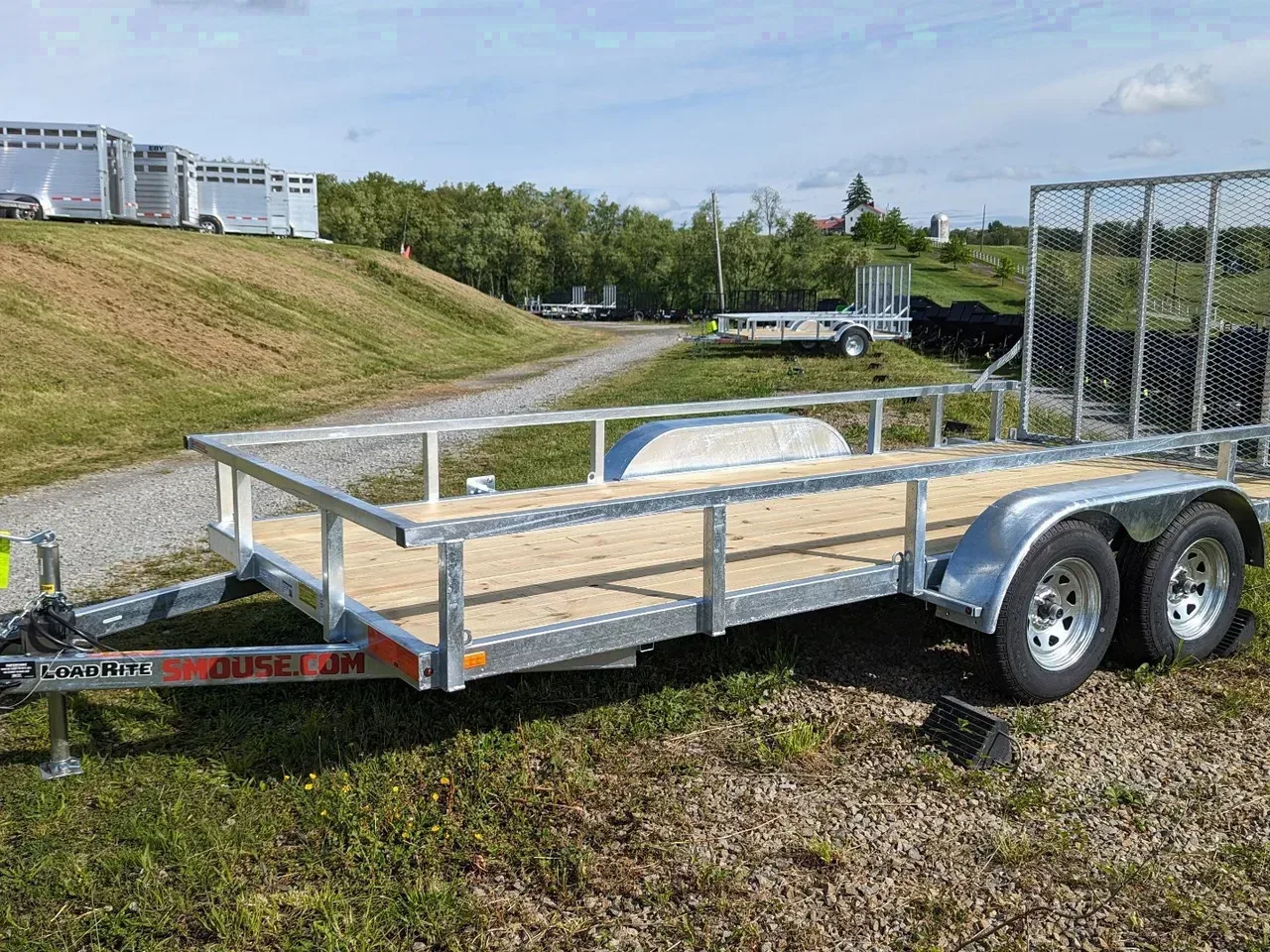 2026 Load Rite 6x16 Tandem ALL GALVANIZED Utility w/ Spring Assist Gate