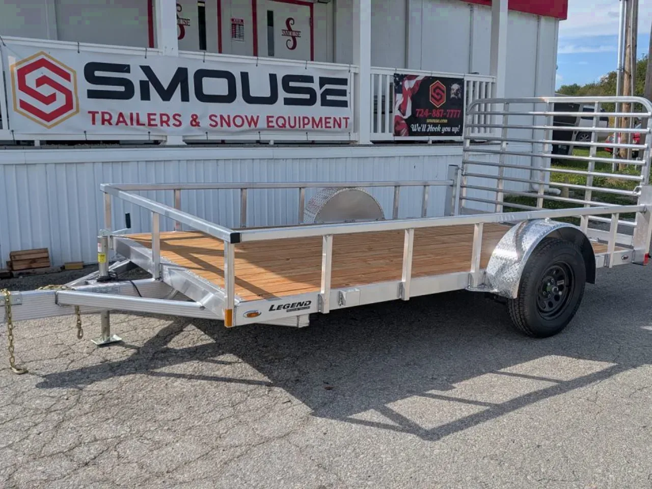 2027 Legend 7x12 Open Deluxe Aluminum Utility Trailer