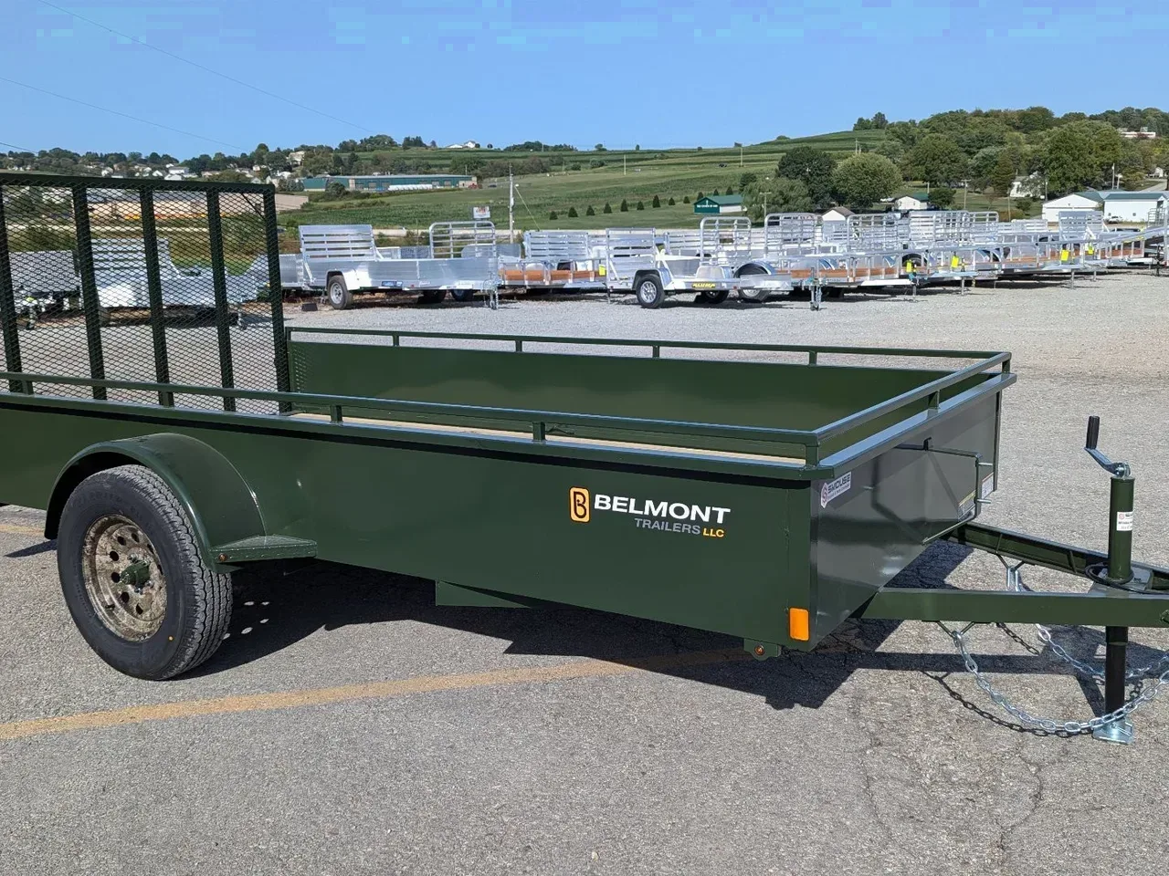 2024 Belmont 7x14 Solid Side Utility Trailer CAMO WHEELS (2024!!! LEFTOVER PRICING!!!)(PRICE DROP!!)