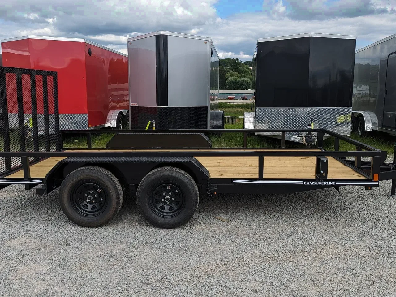 2026 CAM Superline 7x14 Tandem Utility Trailer w/ Spring Assist Gate
