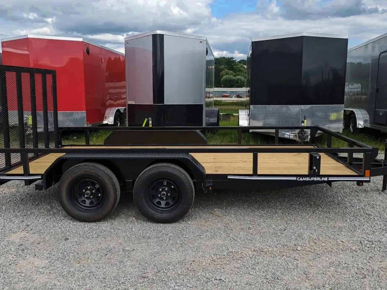 2026 CAM Superline 7x14 Tandem Utility Trailer w/ Spring Assist Gate