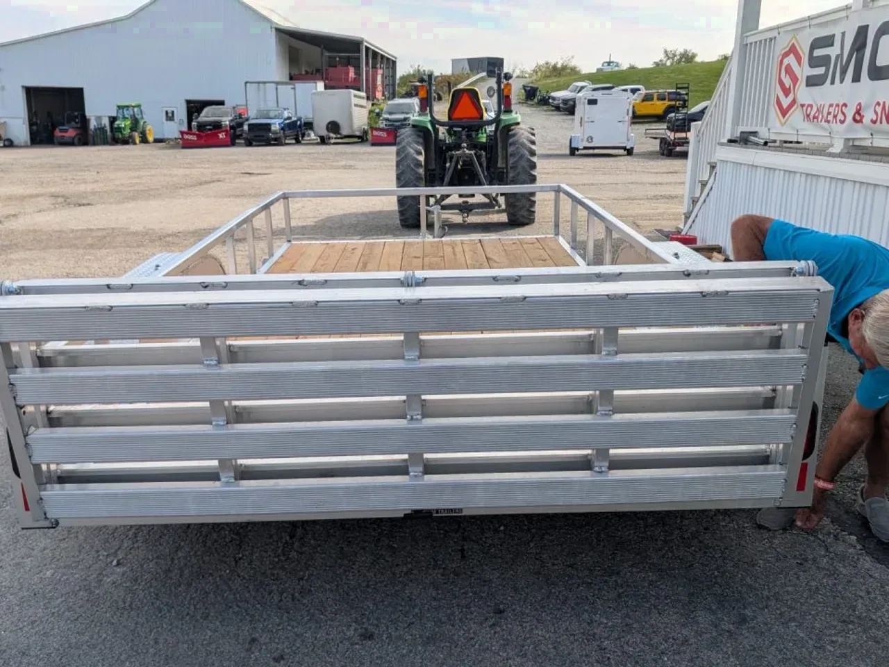 2027 Legend 7x14 Open Deluxe Aluminum Tandem Axle Utility Trailer w/ Bi-Fold Gate