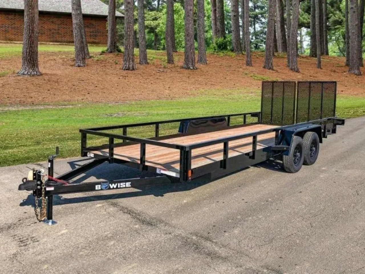 2027 BWise 7x14 Utility Trailer w/ Split Landscape Gate