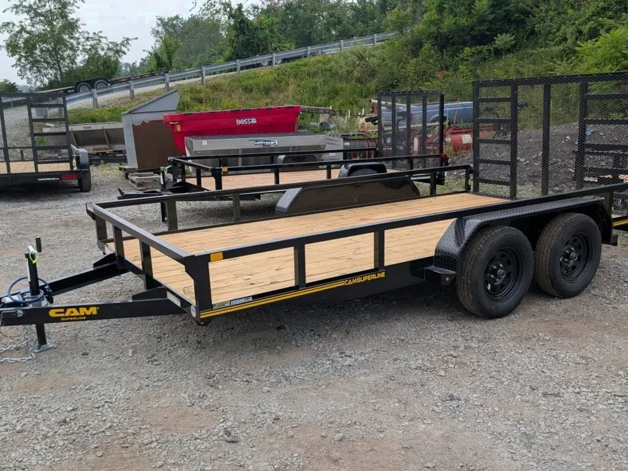 2027 CAM Superline 7x14 Tandem Utility Trailer w/ Spring Assist Gate
