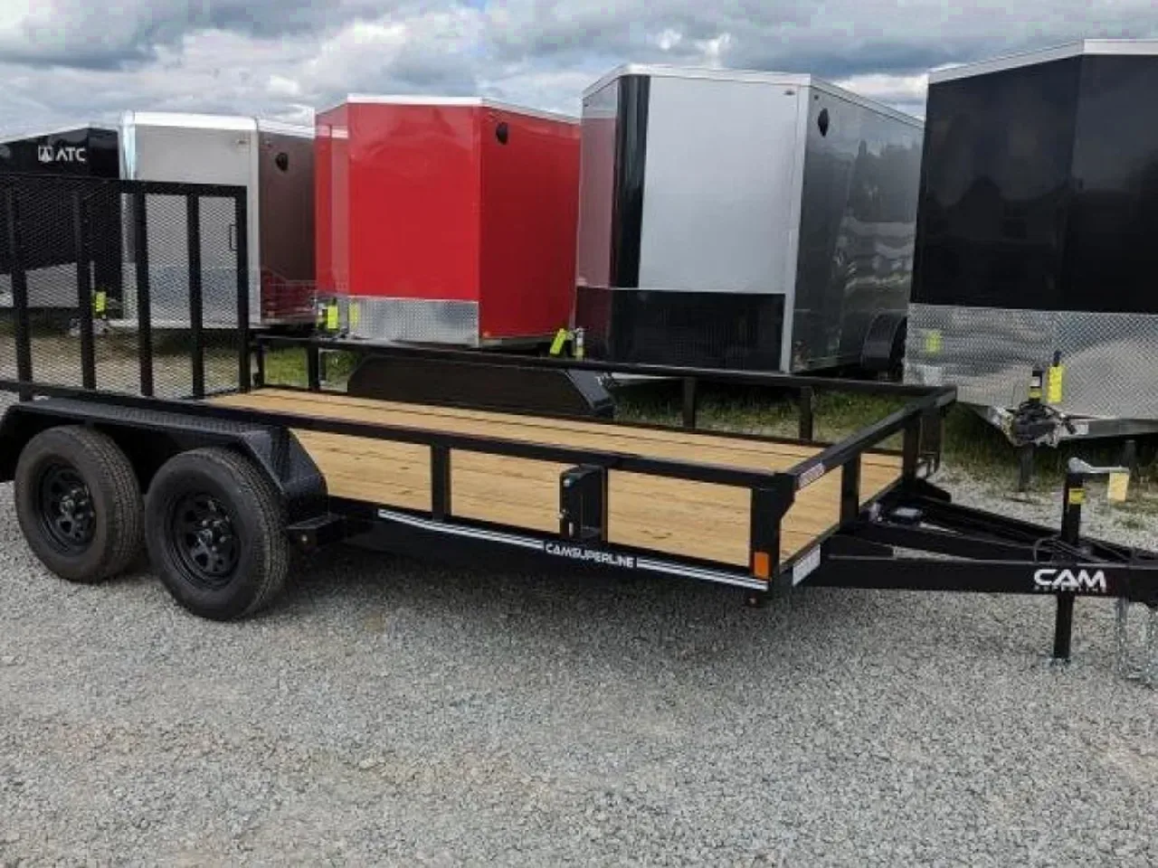 2026 CAM SUPERLINE 7x16 Tandem Utility Trailer w/ Spring Assist