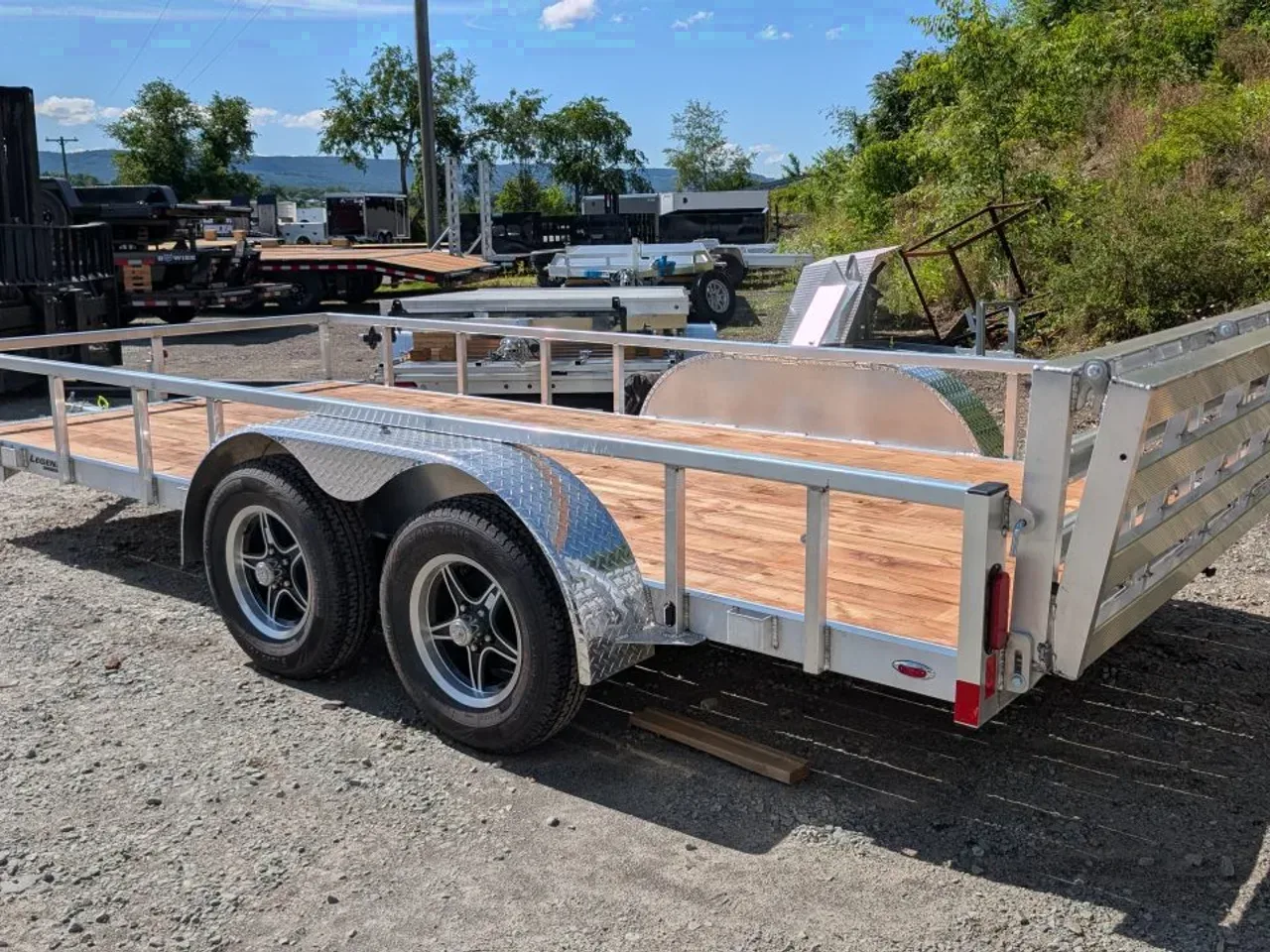 2027 Legend 7x16 Open Deluxe Utility Trailer w/ Bi-Fold Gate
