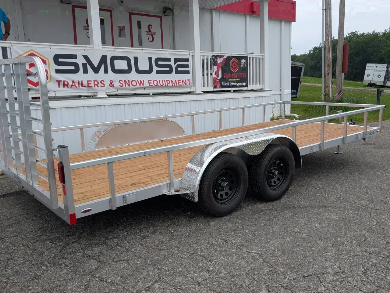 2026 Legend 7x18 Open Deluxe Aluminum Utility Trailer