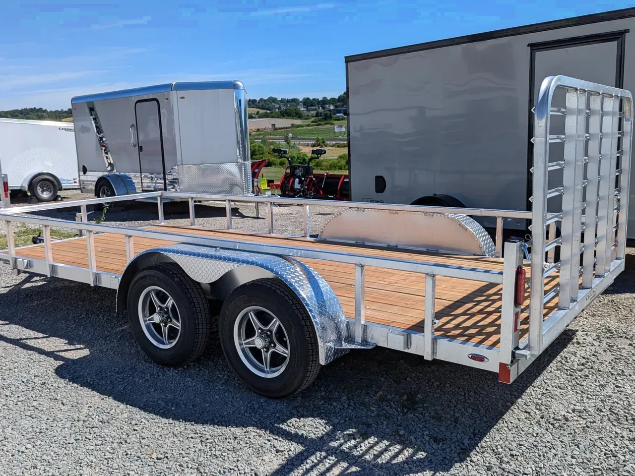2026 Legend 7x18 Open Deluxe Aluminum Utility Trailer