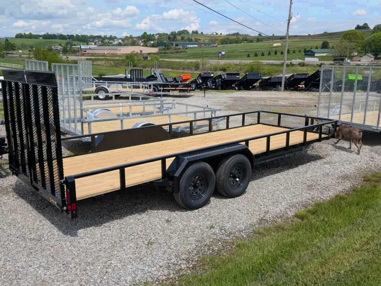 2026 Belmont 7x22 HD Tube Top Utility Trailer w/ Split Gate