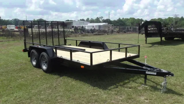 14FT TANDEM AXLE BP UTILITY TRAILER