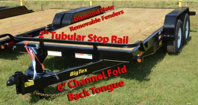 18FT Tandem 7000lb Axle Equipment Trailer