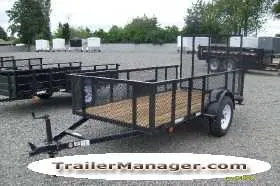 10ft Utility Trailer w/High Expanded Metal Sides
