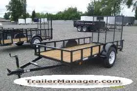 10ft Steel Utility Trailer w/Wood Floor