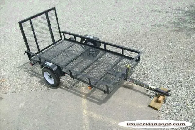 8ft All Steel Single Axle Utility Trailer