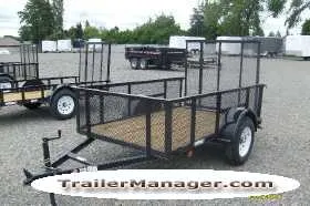 8ft Single Axle Utility w/High Sides