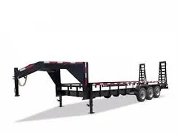 20ft Plus 4 Foot Dovetail Gooseneck Lowboy Equipment Trailer